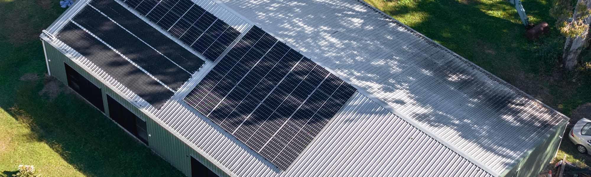 solar on roof in rural area