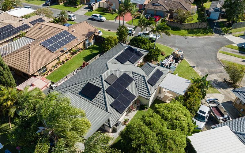 residential solar panels Gold Coast home